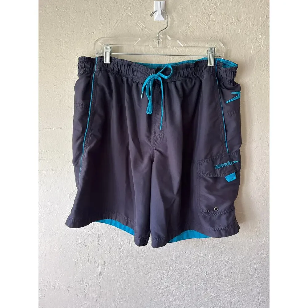 Speedo Men's Navy Blue Swim Shorts Size L